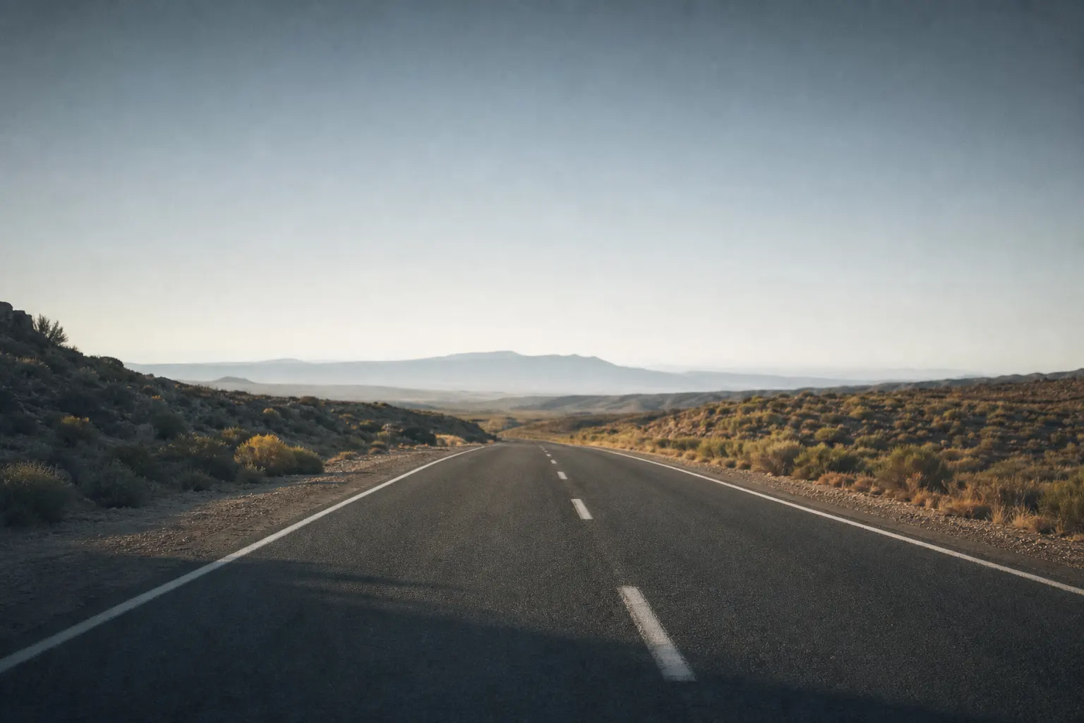Road leading toward the horizon